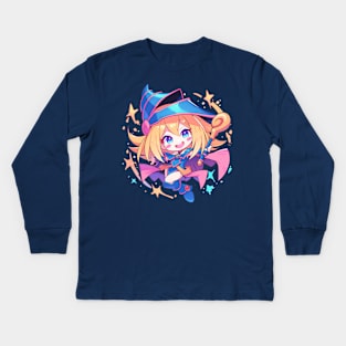 dark magician Kids Long Sleeve T-Shirt